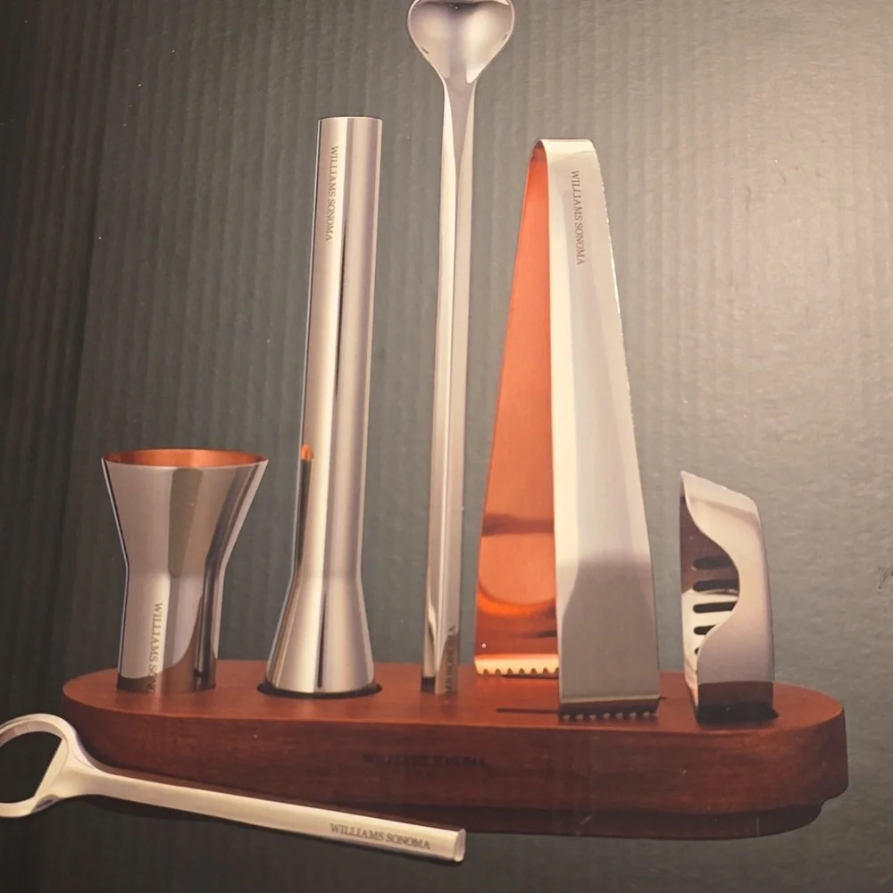 NEW Exclusive Williams Sonoma Signature Bar Tool Set, Retail $174.95 USD